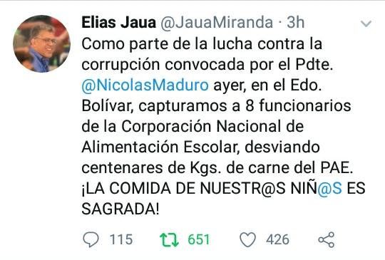 GipsyGastello's tweet photo. #PuebloUnidoConMaduro Gracias @NicolasMaduro por ponerle mano dura a las mafias del bachaqueo. Esto demuestra que vamos a avanzar en la garantía de la alimentación de nuestros niños y niñas.

Sigue adelante querido @JauaMiranda con valentía y firmeza.

¡Somos los de Chávez! https://t.co/EKtjjhWAiA