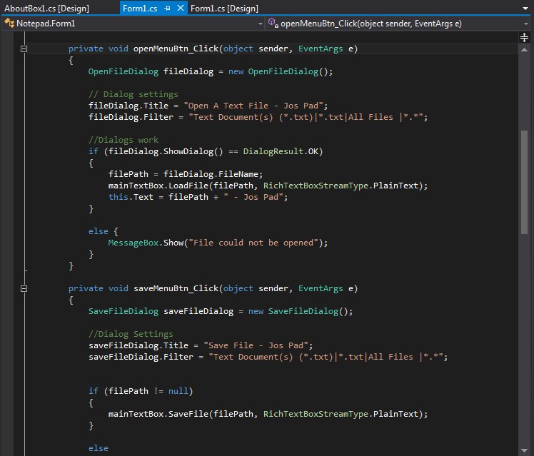 JosiahThobejane's tweet image. Learning C# by building clones of Windows Apps, introducing the Jos Pad.
#ShowYourCodeFriday #SaProgrammers #LearningCSharp #DesktopDevelopment
@SaProgrammers