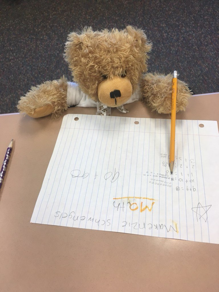maddox_amanda's tweet photo. Even stuffed animals learn in second grade @WakelonES https://t.co/7ntBoIhfRP