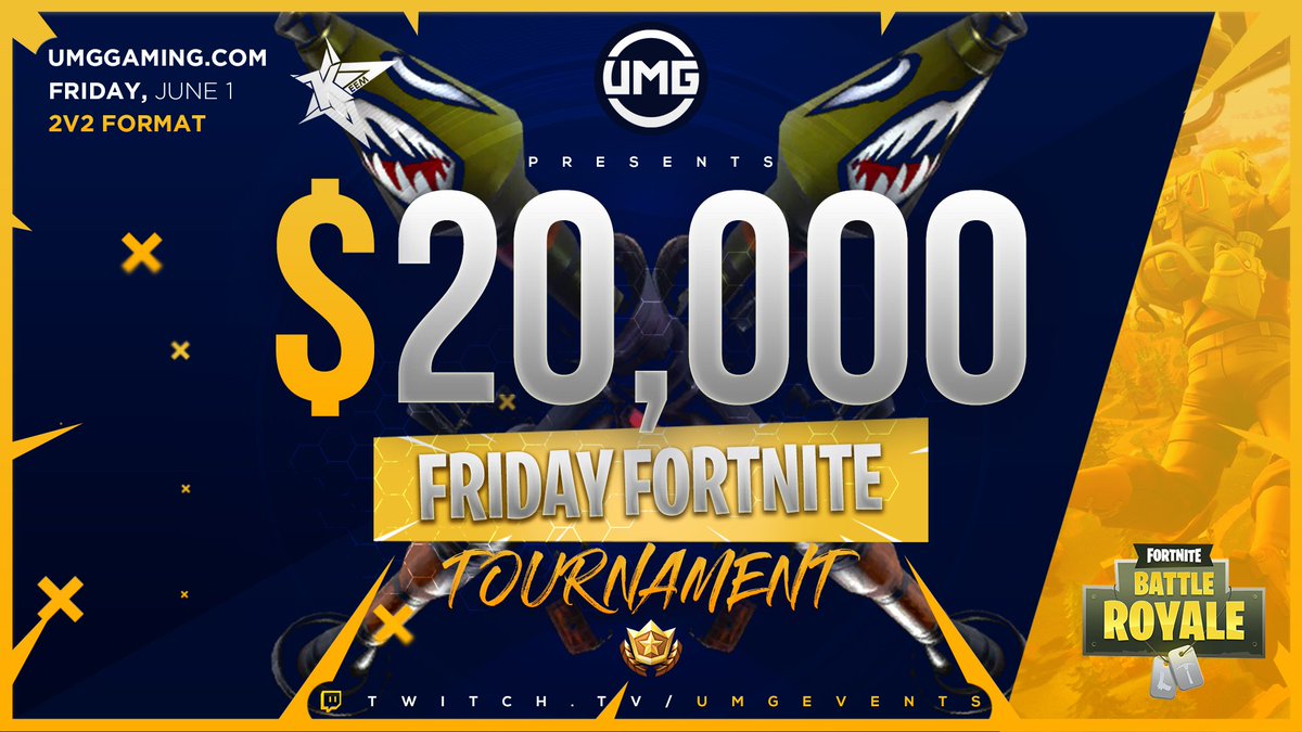 umg events on twitter game time drop from the battle bus onto twitch to watch the 20 000 keemstar friday fortnite tournament - friday fortnite time
