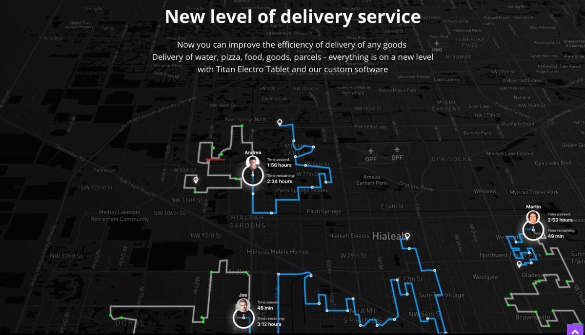 TitanElectrocom's tweet photo. New level of delivery service

Now you can improve the efficiency of delivery of any goods.
Delivery of water, pizza, food, goods, parcels - everything is on a new level with #TitanElectroTablet

https://t.co/uAch9biPv8

#titanelectro #future #vc #venturecapital #investor https://t.co/kqHOAIOFAj