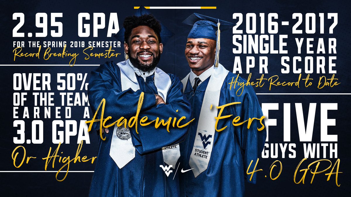 WVUfootball's tweet photo. Another record-breaking semester academically by our student-athletes!!
#HailWV https://t.co/bBxdPDu1nH