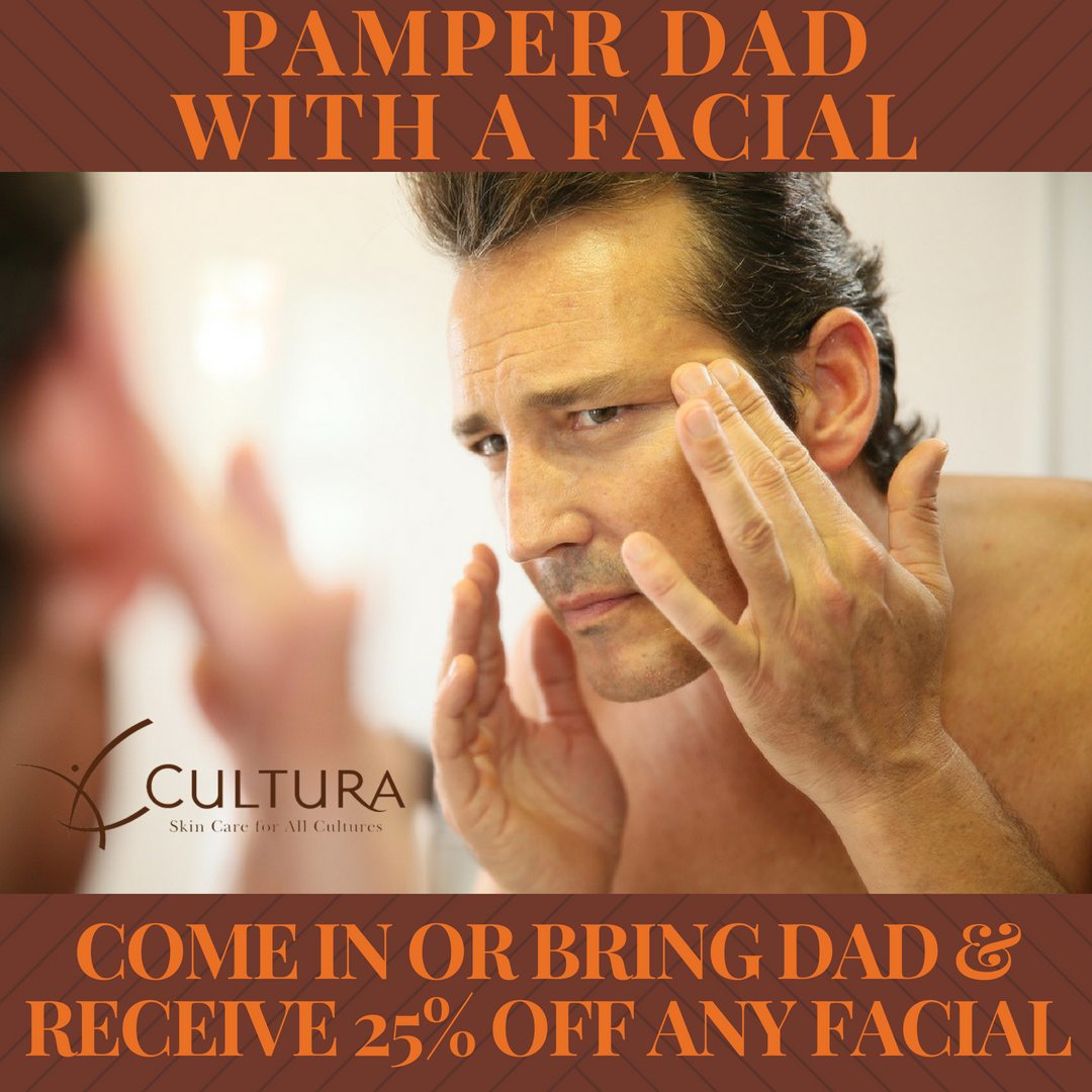 culturacosmetic's tweet photo. GIVE YOUR DAD THE GIFT OF SMOOTH SKIN THIS FATHER’S DAY | 25% OFF FACIALS IN #DC #HappyFathersDay #FathersDay #FathersDayGifts #ILoveYouDad #Facial #SmoothSkin #ClearSkin #HealthySkin #GoodGifts #Skincare #Beauty #BeautyTips #BeautyTrends #BeautyForMen #DadsDay #WashingtonDC #DMV https://t.co/wE2UtJSz4I
