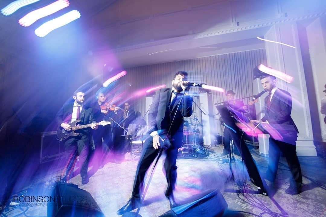 rhythm5music's tweet photo. About Last Night...! Animated wedding ft. @_YoniZ in the brand new Metropolitan Ballroom!
๐ - @sceventsinc
๐ง - @djmattdubb
๐ท - @sonnshinemedia - #EliRobinson
#GetIntoRhythm #FeelTheRhythm #RhythmOfTheNight #AllInOneRhythm #CantStopTheRhythm #Rhythm5 #take5 #TheBoysInPurple https://t.co/i5jlpP4skR