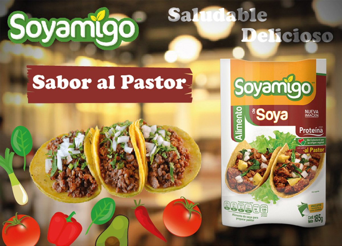 Disfruta de unos ricos tacos #SaborAlPastor tan saludables y deliciosos con #Soyamigo® ¡Aprovecha que es viernes!
¿Te quedarás con el antojo? #ConSoyamigoEsMásRico #FelizViernes