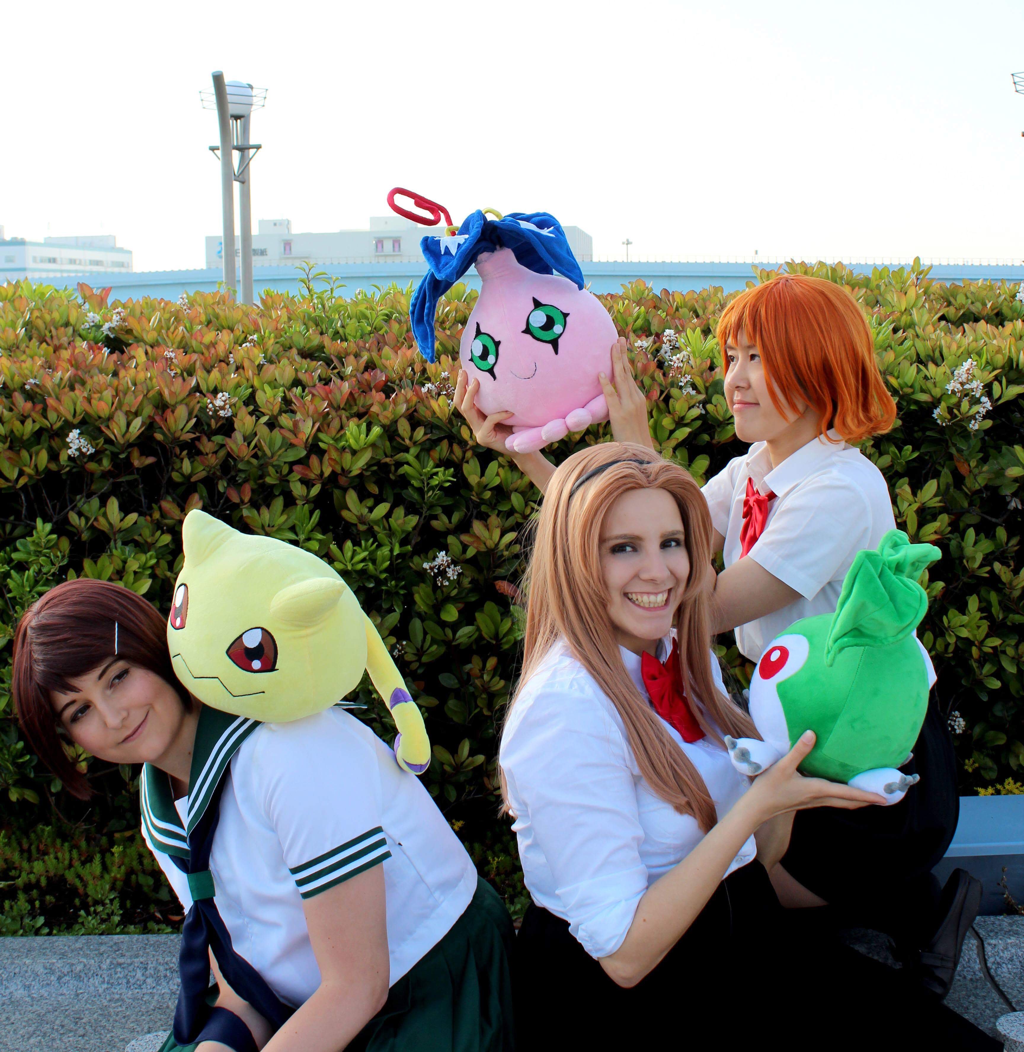 Digitalbutterflycosplay aaand The Girls Version Of The Cinema Card Digimon Digimoncosplay Digimonadventuretri Odaiba Schoolgirl Schooluniform Hikariyagami Mimitachikawa Soratakenouchi デジモン デジモンアドベンチャーtri