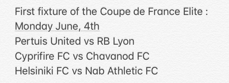 fff_top's tweet photo. @TopElevenElites and the @fff_top are really proud to announce you that the greatest french cup #CDFElite is back !
With 3 new clubs this season, the Coupe de France Elite will be really hard for every club.
#FFF11 https://t.co/DxFCiyknEn