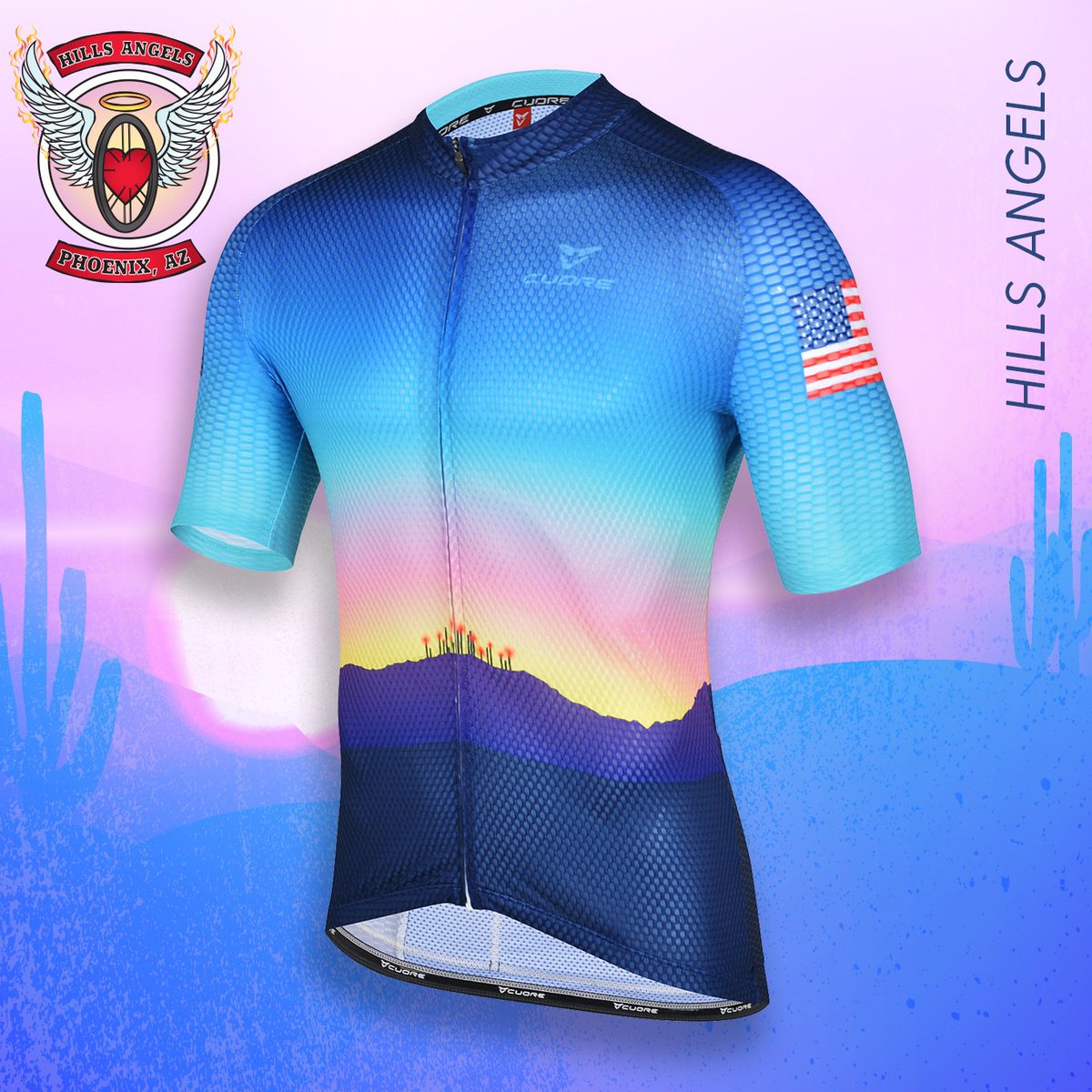 angels cycling jersey