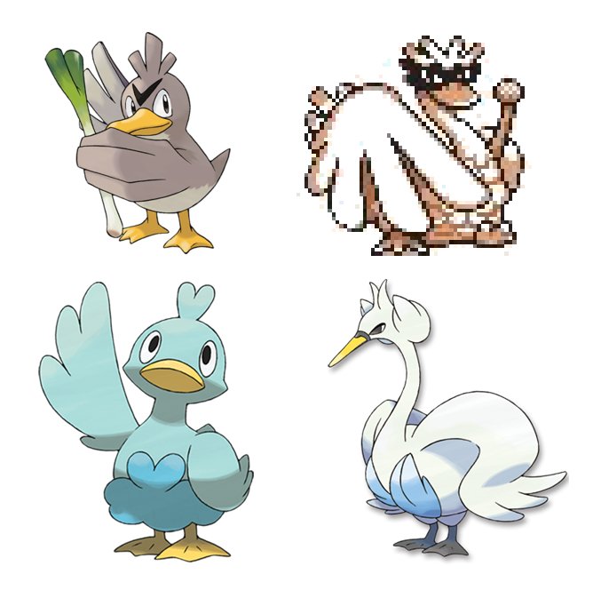 A fake evolution for Farfetch'd. (name pun is - Ymedron's Art