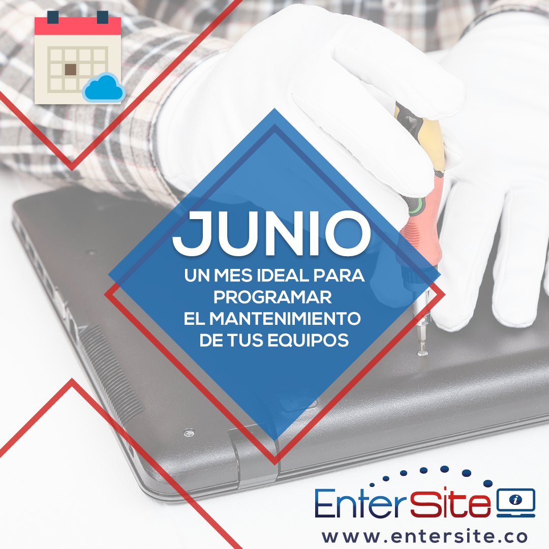 EntersiteLtda's tweet photo. Programa tus mantenimientos preventivos en Junio, aprovecha los días festivos y los cargos que salen a vacaciones para adelantar las labores de mantenimiento en los Computadores. Contáctanos en https://t.co/fQ2C9gLjI4 #entersiteBogota https://t.co/mznuvqXrWK