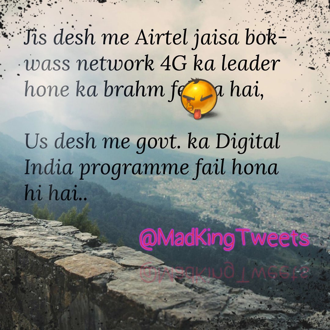 MadKingTweets's tweet image. Shameless @Airtel_Presence network and employees. Simply says that they cant do anything with poor network issue.

#DigitalIndia #NCR #PoorNetwork #Airtel #India @airtelindia