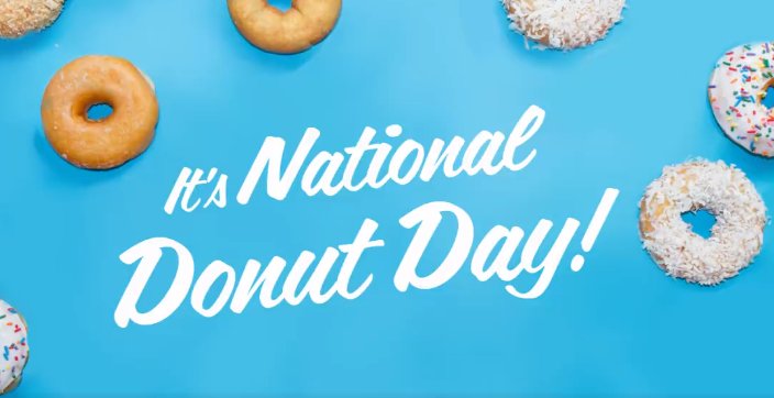 interstateelect's tweet photo. Happy #NationalDonutDay! 🍩
Here's a fun fact to get you to the weekend: Donuts were once declared "The hit food" of the century in 1933 at the World's Fair in Chicago. https://t.co/gqlvowq567