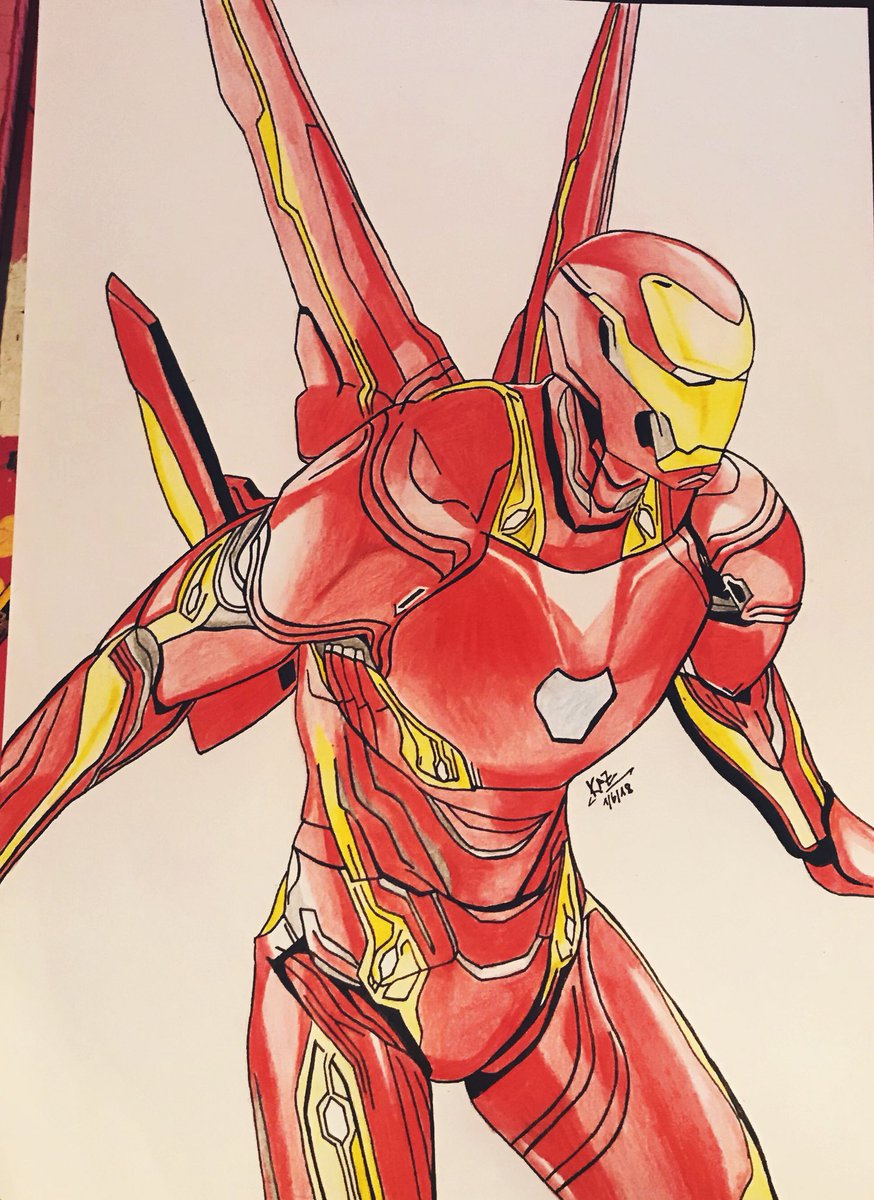  Drawing Iron Man Mark 1