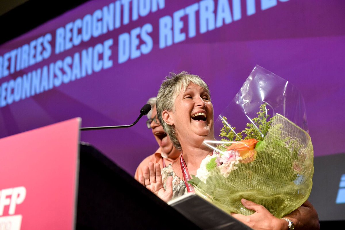 CUPEOntario's tweet photo. A HUGE THANKS to the @CUPEOntario & @cupenat retired staff who served our members so well for decades.
Sue Jeffrey, Tom Baker, Anne Didier, Jennifer Kaufmann, Steve Lillico, David Michor, & Bill Harford. // #CUPEON18 https://t.co/Dtnd2QyLSK