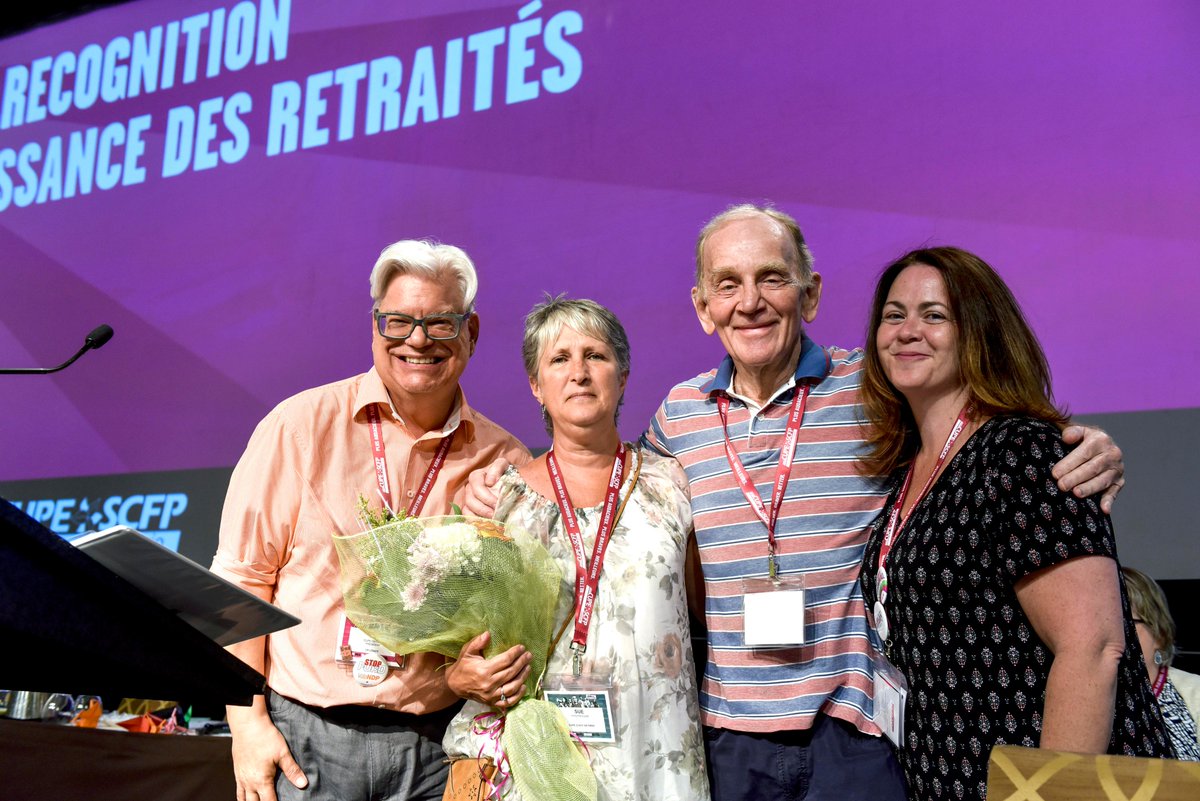 CUPEOntario's tweet photo. A HUGE THANKS to the @CUPEOntario & @cupenat retired staff who served our members so well for decades.
Sue Jeffrey, Tom Baker, Anne Didier, Jennifer Kaufmann, Steve Lillico, David Michor, & Bill Harford. // #CUPEON18 https://t.co/Dtnd2QyLSK