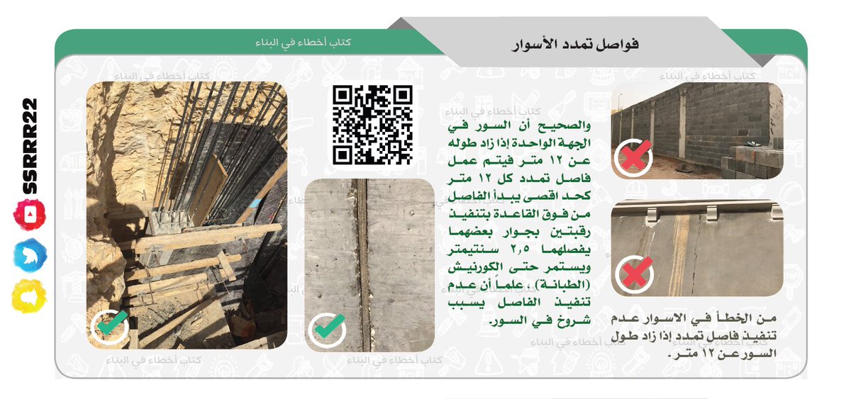 ssrrr22's tweet photo. @MalrafaaM @Eng_Mshahrani @bookseng2017 #كتاب_أخطاء_في_البناء تحدث عن فاصل التمدد في كل مرحلة في الجزء الخاص بها مثل:
الميدة و الاعمدة و السور والسقف
المادة المستخدمة حسب المتاح في منطقتك كـ الفليربورد او البولسترين
اهم شيء ان لا تصب ضفتي الفاصل في نفس اليوم
مع التشطيب يملاء فينل بورد ثم سيلينت ثم يغطى بشريحة المنيوم https://t.co/jJTgrZRLhg