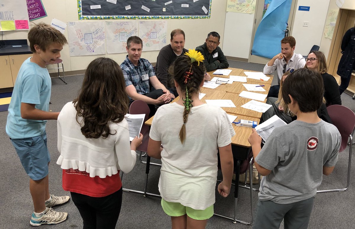 HillsSurfRiders's tweet photo. Our 6th grade SurfRiders @ColleenPrattEDU and @ChelseaMooreEDU shared their prototype drafts with industry experts.  The experts provided feedback that will help them determine next steps toward solving their real world problem. #DesignThinking #delmarhillsk6 #dmusd https://t.co/KletLFE5Ry