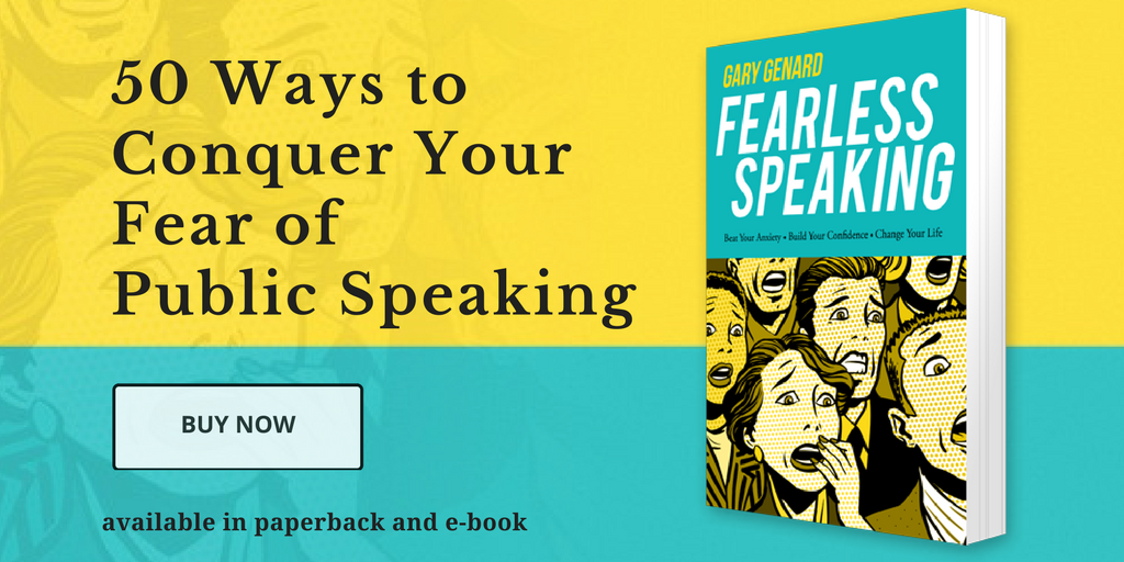 GaryGenard's tweet photo. Is fear of public speaking limiting your career? FEARLESS SPEAKING offers a way out. https://t.co/KTUDzmjjnX — Discover my proven method of transforming your fear into confidence! @GaryGenard #FearlessSpeakingBook #fearofpublicspeaking #fear #anxiety #fearless #speaker #presence https://t.co/cXLDcWsamN