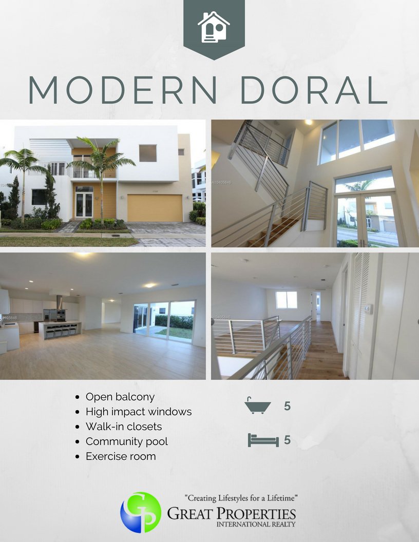 irazutorrealba's tweet photo. This is the Modern Doral home. Enjoy the view of your neighborhood from the open balcony or take a dip in the community pool in this 5 bath 5 bedroom home For more information, call us!

#GreatProperties #IrazuTorrealba #Doral #Moder #Family #Home #RealEstate https://t.co/GadJ3Bs4tn