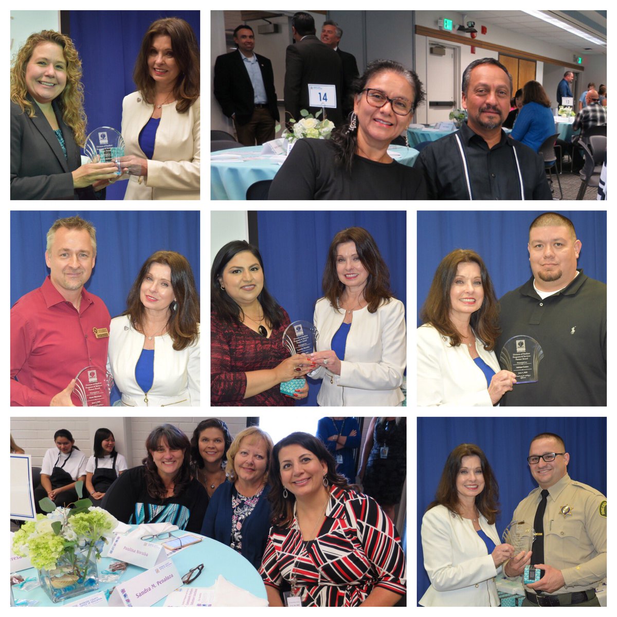 RCOE's tweet photo. Over 45 Community Partners and Volunteers honored including Stacie Mathews @RivCoDA, Agustin Navarro @DesertSandsUSD, Gene Sherman @Vocademy, Lourdes Morales @crfusa, Adrian Castro @CVUnified, Kathleen Tejera @AlvordUnified, and Deputy Beltran @RSO. Thank you to all our honorees! https://t.co/cxDr98GOzl