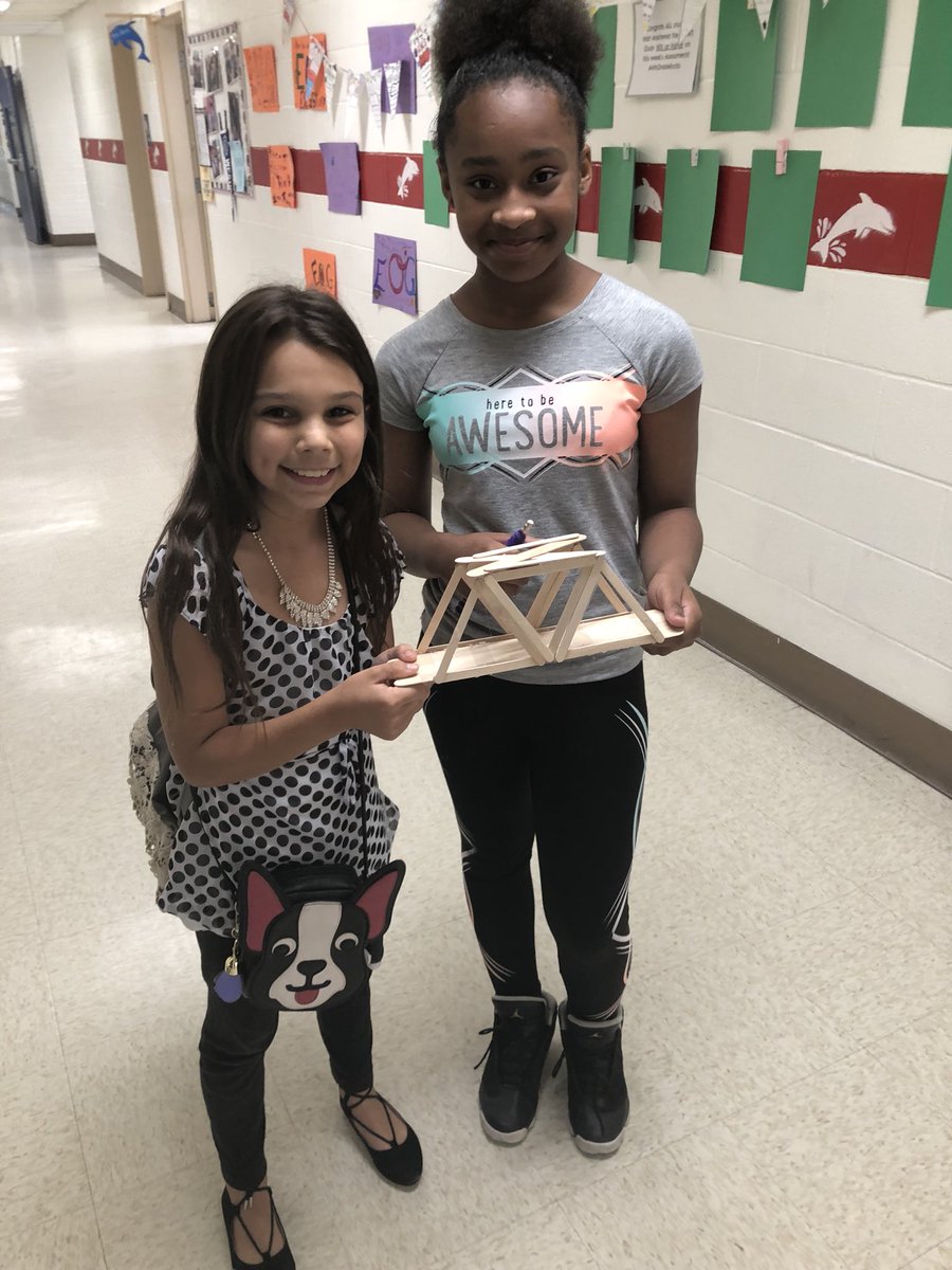 MsFichersELA's tweet photo. Stem day activities after working  hard on those EOG’s! #buildabridgeactivity @Dolphinville @kba9876 @MsSpringsWHES https://t.co/QZXwAiP7Dw