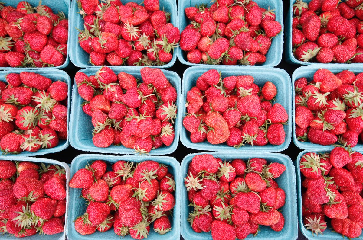 BCFarmersMarket's tweet photo. Did someone say #strawberries?! These summer time favourites are rumoured to make an appearance at farmers' markets this weekend. Get your sweet, locally grown berries while they last! #summer #BCFarmersMarkets https://t.co/qZMB3G4adg