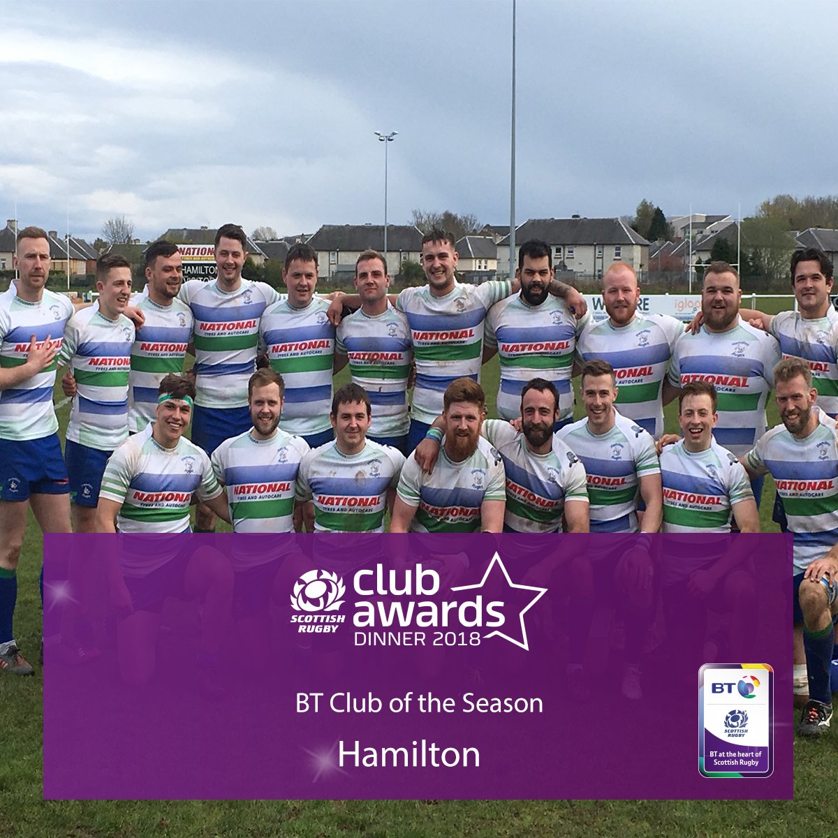 Scotlandteam's tweet photo. Congratulations to BT Club of the Season, @HamiltonBulls!  Well done to everyone at the club for a great season on and off the field! #ClubAwards 👏 https://t.co/WKXqwOFL0G