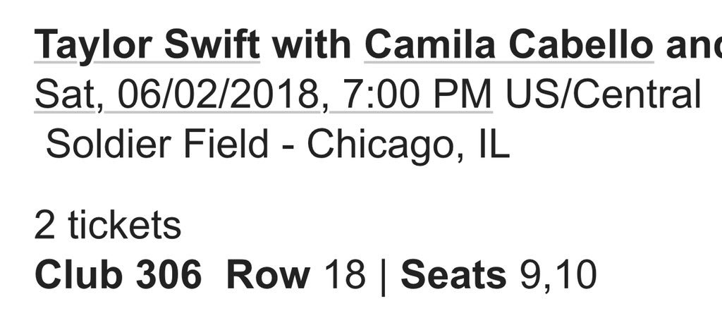 JulianG60353204's tweet photo. Excited for tomorrow! @taylorswift13 @taylornation13 #RepTourChicago #RepChicago #ReputationStadiumTour #taylorswift https://t.co/cJWZXcBVHE