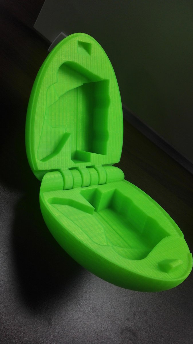 TevoPrinters's tweet photo. Thanks to Stian created the excellent model → "Surprise Egg"
Totally takes around 60 hours. Toys still in printing.
Layer thickness : 0.1mm
Infill : 40%
Speed : 60mm/s
Printed by Tornado.
See Tevo printers : https://t.co/SO4OnvheAp
#thingivers #3Dprinted #tornado #3d https://t.co/pgpaDGxt1w