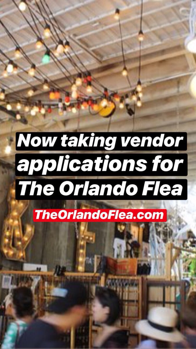 Vendor applications now available at Theorlandoflea.com