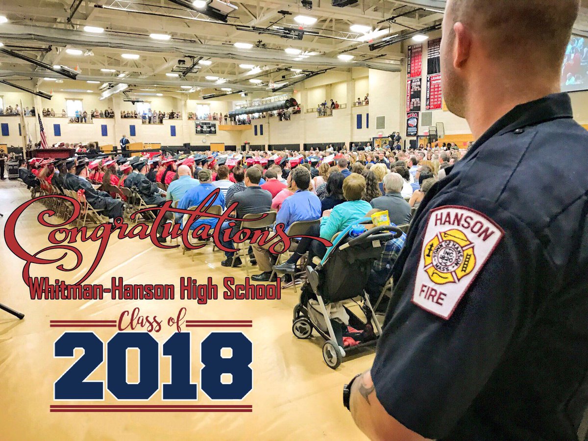 Congratulations to the Whitman Hanson High School Class of 2018 <a href="/WH_Classof2018/">Class of 2018</a> @WHPrincipal <a href="/WHsuper/">WH__Super</a> #Classof2018