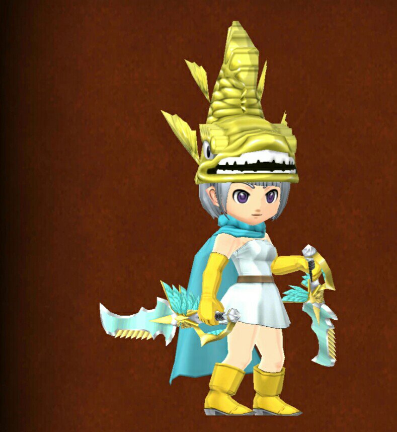 碧 星ドラ 二刀流コーデシリーズ大天使短剣編 飛べそう 碧コーデ