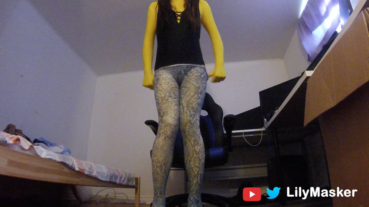 lovesisi1992's tweet photo. I finally 'uncovered' my face for you guys. Today I am wearing a yellow zentai and black swimsuit. I also try the snake-skin pantyhose for the first time. Comment below if you like this one. Love you all.

https://t.co/qwEpWNwSg6

#lilymasker
#swimsuit
#zentai
#pantyhose https://t.co/8UycYVVuHT