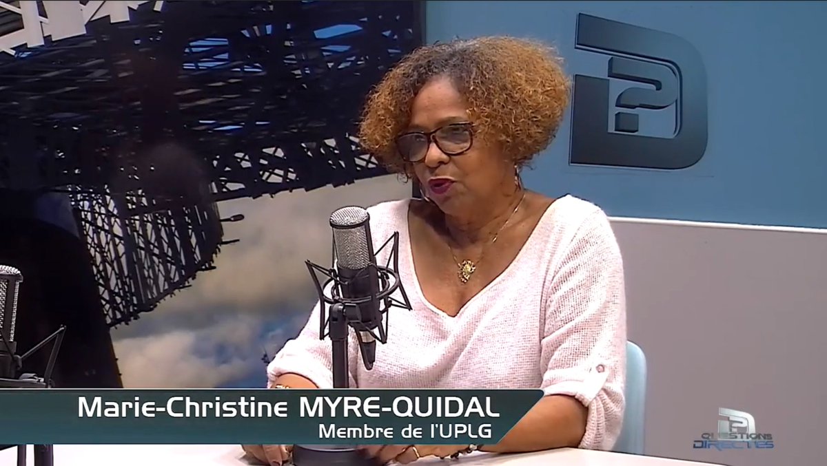 AtvGuadeloupe's tweet photo. #Replay Questions Directes du 1 juin est disponible avec Marie-Christine Myre-Quidal, membre de l'UPLG, sur https://t.co/lVdYGcKXcl https://t.co/FHxPIeqcNC