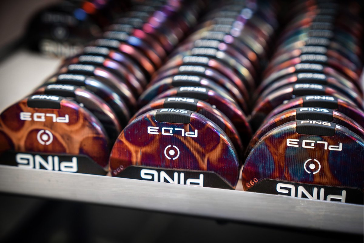 Hnting4birdies's tweet photo. @PingTour releases a cool special edition version of the PLD3 putter. The sole plate is torched copper. Each putter finish is unique. What do you think?  #golf #putters #golflife #golfnews #golflife #golfer https://t.co/SrBXsKAp1V