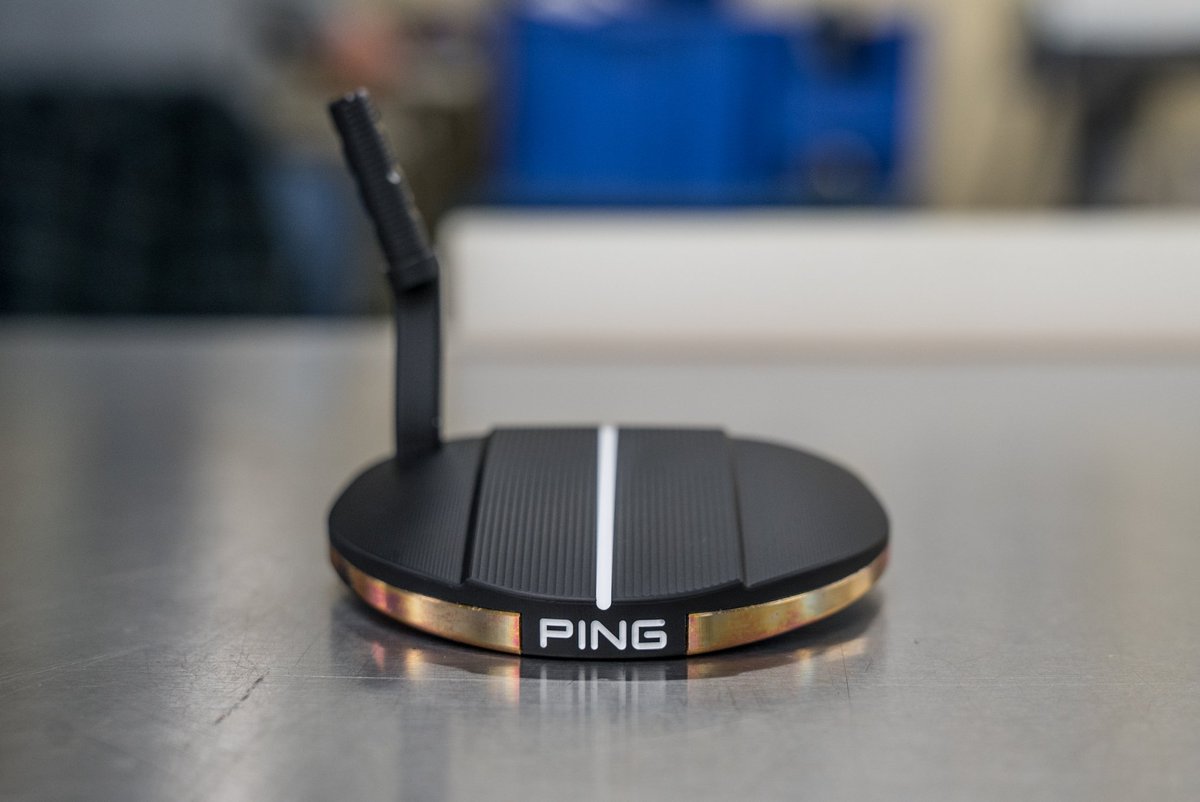 Hnting4birdies's tweet photo. @PingTour releases a cool special edition version of the PLD3 putter. The sole plate is torched copper. Each putter finish is unique. What do you think?  #golf #putters #golflife #golfnews #golflife #golfer https://t.co/SrBXsKAp1V