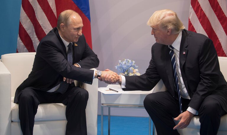 OldTipsyGypsy's tweet photo. When Donald initially pulled out of the North Korea Meeting he immediately reversed himself as soon as Putin publicly came out to denounce Trumps decision. The next day the White House was scrambling to walk it back.
#POTUSPutin
#POTUSPutin
#POTUSPutin https://t.co/Lxy8ndouCs