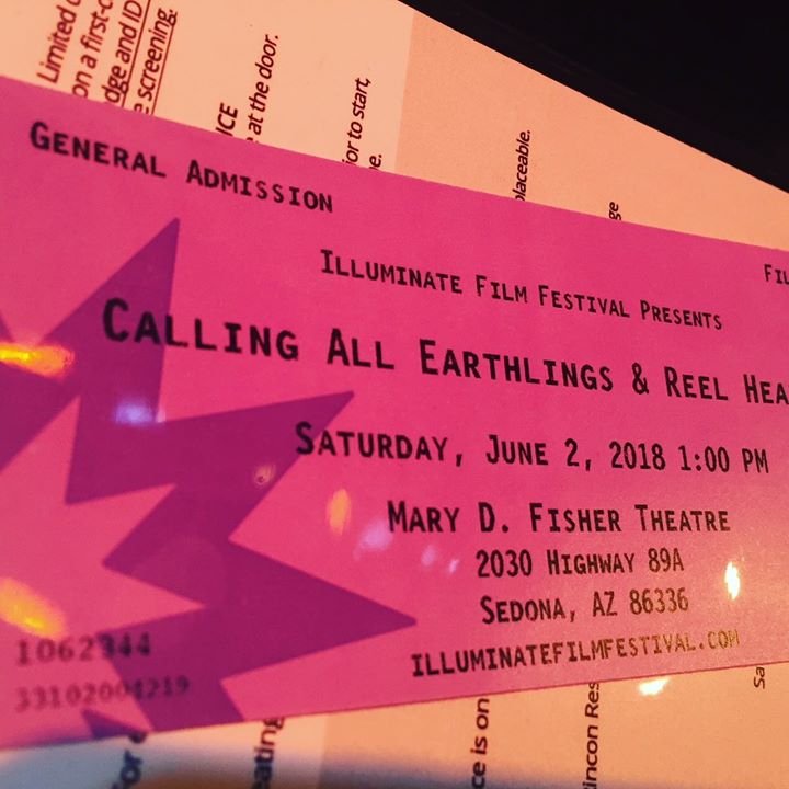 CallingAllEarth's tweet photo. World Premiere @IlluminateFilmFestival tomorrow sold out! Rush line is on. Materialize yourself to Sedona if you can and join us - its an extraordinary and intimate festival. #callingallearthlings #UFO #freestyledigitalmedia https://t.co/QWcVtoCumi