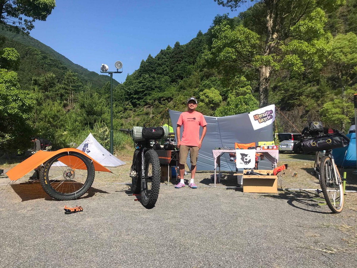 O Xrhsths 北澤 肯 Sto Twitter 今日から三重県いなべ市の青川峡キャンプ場で自転車とキャンプのイベントに出展してます お近くの方は是非いらして下さい
