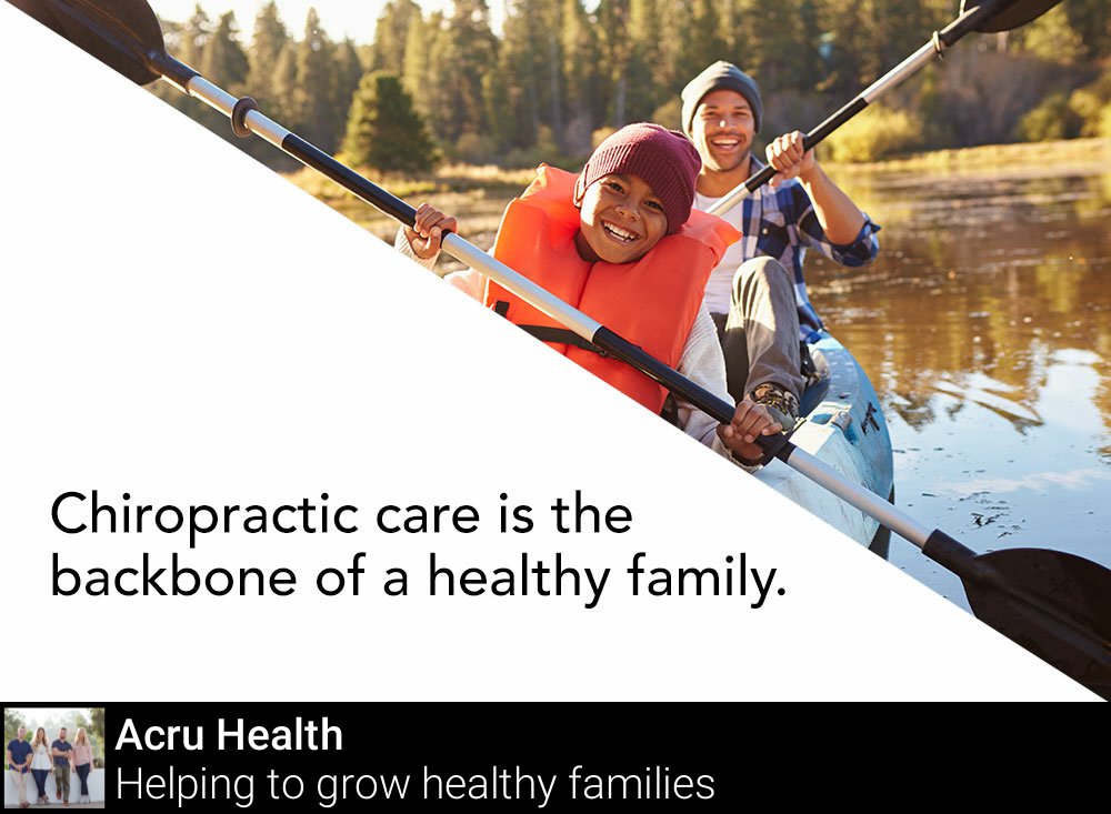 Chiropractic care is the backbone of a healthy family!