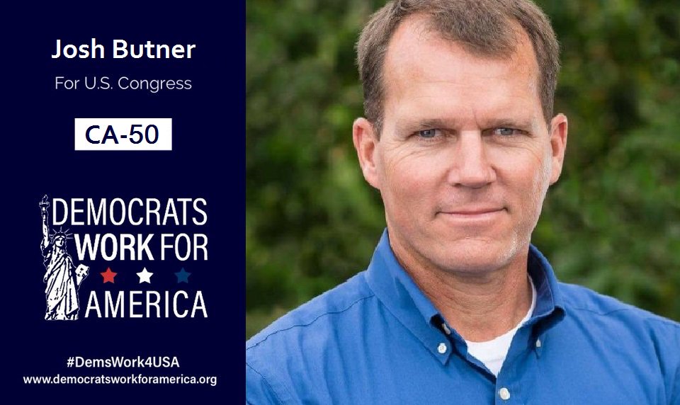 DemsWork4USA's tweet photo. RT! #California CD50 #Election2018 #WinBlue

Support JOSH BUTNER #CA50, &amp; @DemsWork4USA
#Veteran #NavySEAL
👉https://t.co/zBZ9IegMYU

Stop D. Hunter. #YesWeCan #FlipItBlue

#CApol #Riverside #SanDiegoCounty #ElCajon #Escondido #SanMarcos #Santee #Temecula #Democrats #Progressives https://t.co/UYzkmYQbtZ