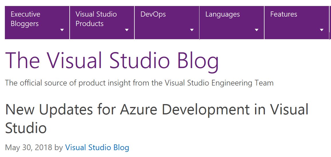 VisualStudio's tweet photo. We just released big updates to #VisualStudio for #Azure Dev...
Improved productivity &amp; security for dev'ing web apps, containers and microservices. Check 'em out: https://t.co/SdEdeMniHg https://t.co/oLC3jSC5qC