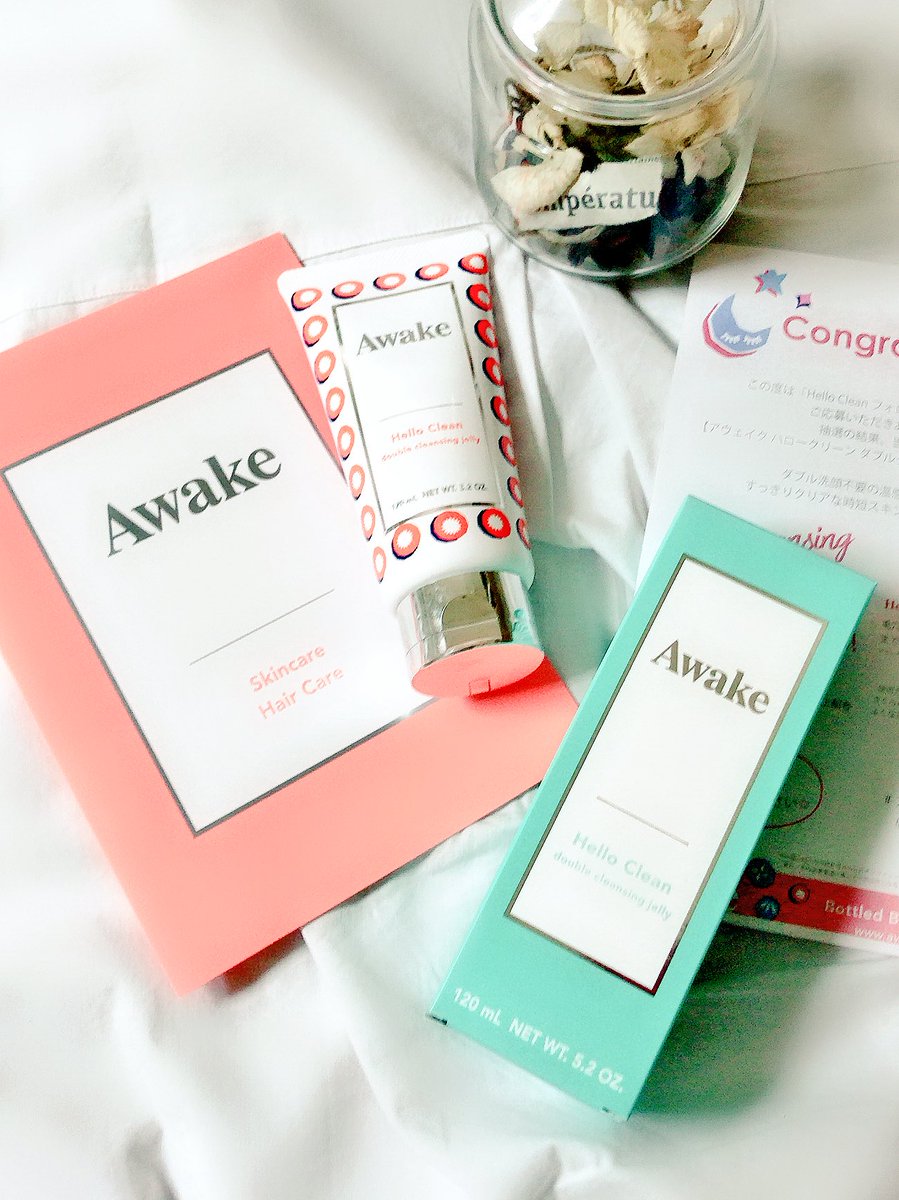 niconicorose's tweet photo. アウェイク (@awakeskin_jp )様のキャンペーンで当選していたハロークリーン ダブルクレンジングジェリーが届きました🌸ダブル洗顔不要との事で、早速使ってみたのですが、本当に不要です‼️スッキリツルツルで気持ちいいです👍リピしますっ🎵

#アウェイク  #Awakeskin  #熟睡肌  #HelloClean https://t.co/s6f2YZ25QV