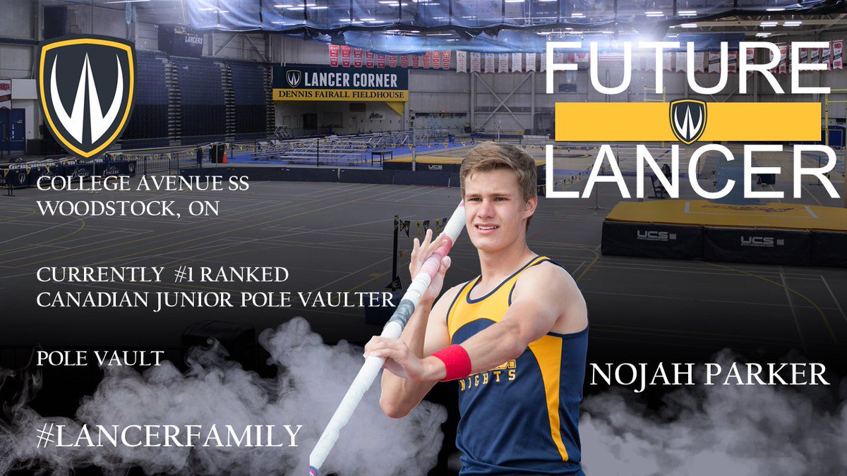 WindsorLancerTF's tweet photo. We are excited to announce the commitment of Nojah Parker @NoahWithaJ to the Lancer Famil for September.  Nojah is currently the #1 ranked Junior Pole Vaulter in Canada @WindsorLancers #LancerFamily https://t.co/xoSCps69Rd