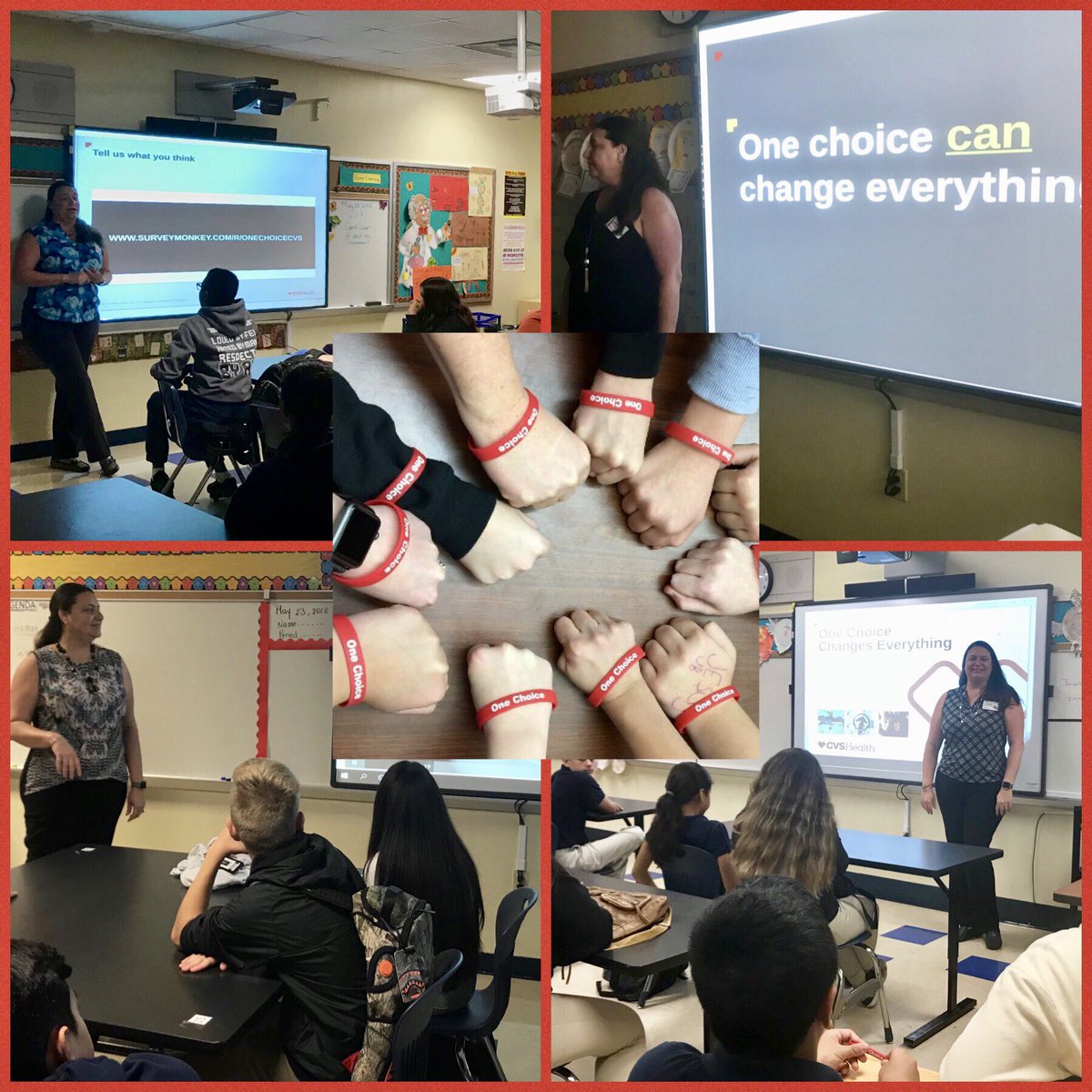 Impactful presentations by PM Maybell Alvarez on One Choice this month to these amazing kids! #OCCE #pharmaciststeach #D11❤️