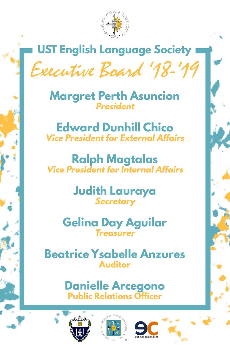 ELSCOMELEC's tweet photo. EXECUTIVE BOARD A.Y. 2018-2019 https://t.co/uUPYdvTBYd