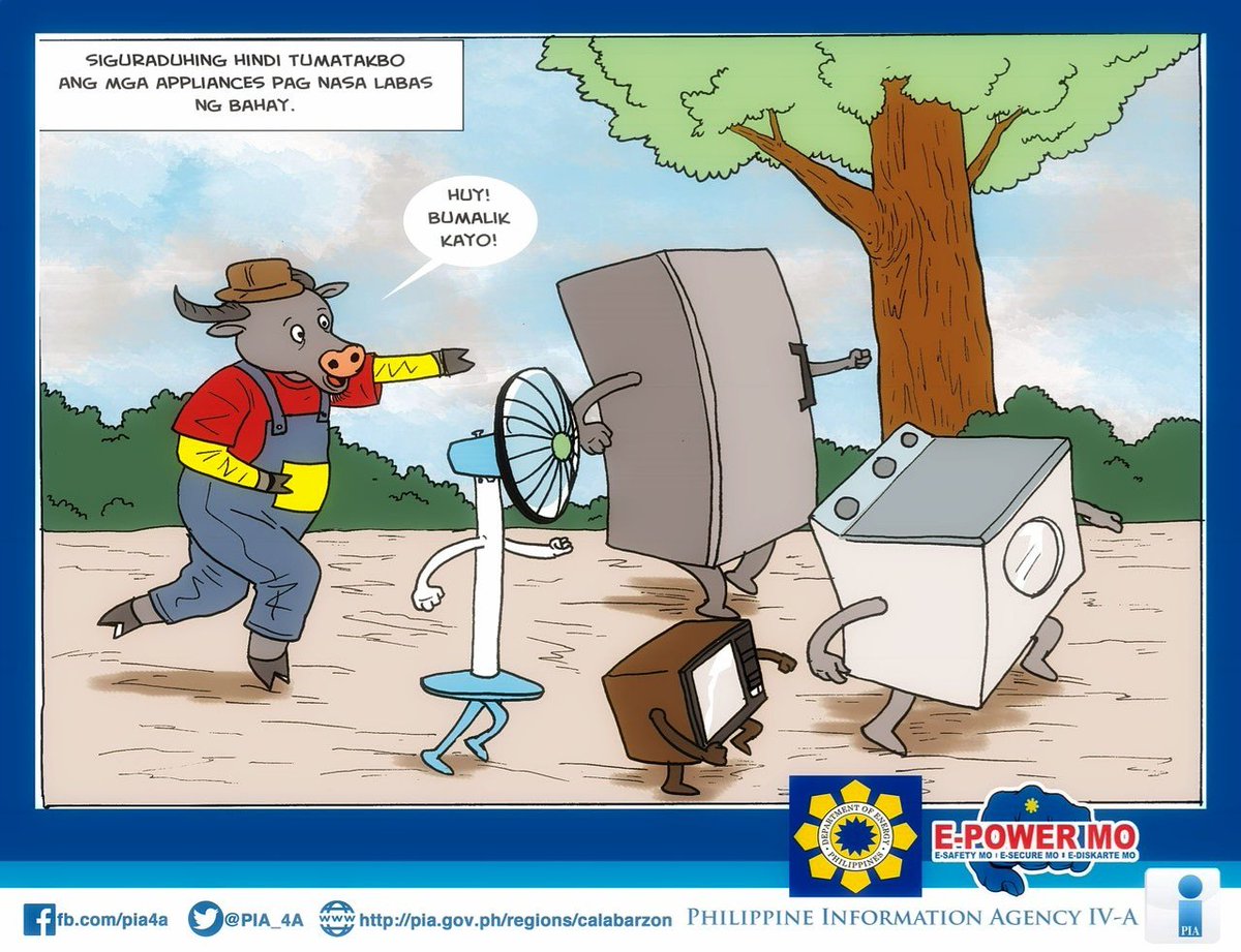 haroldclavite's tweet photo. Paalala sa ating mga kababayan. Maging mapagmatyag sa paggamit ng kuryente sa bahay. Huwag hayaang tumatakbo o nakabukas ang appliances kung wala namang gumagamit.Isang paalala mula sa @doe_ph at @philippineinformationagency.
#esafetymo #esecuremo #ediskartemo #epowermo https://t.co/JraYhh6C1L
