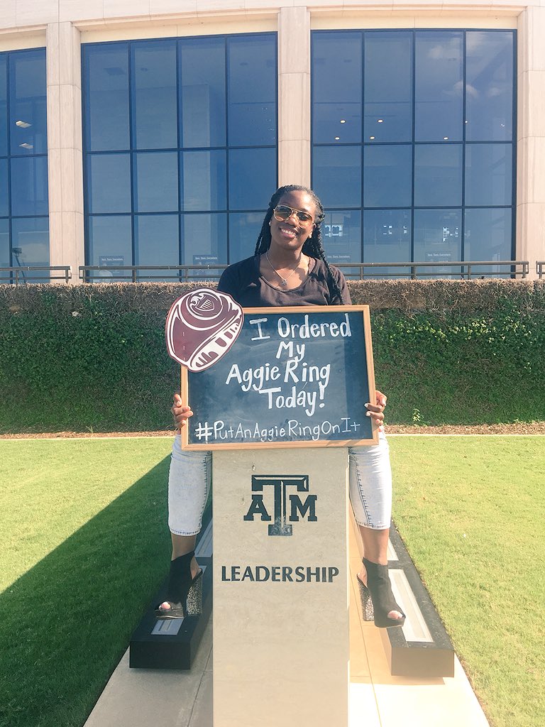 t_raw08's tweet photo. “...it’s easier to follow, than it is to lead. I choose to lead” #PutAnAggieRingOnIt https://t.co/KHMegAyCQg