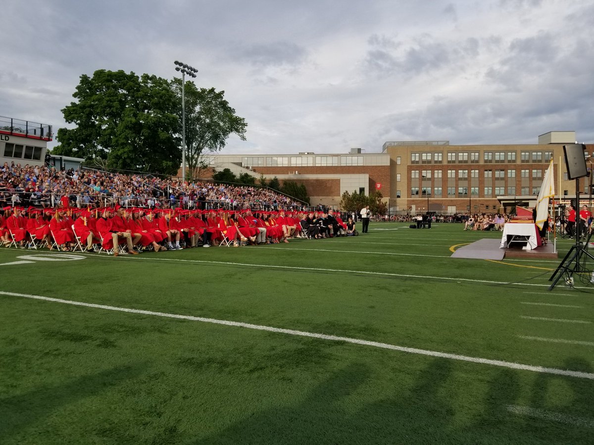 Zwirko's tweet photo. Graduation tonight was a great ceremony, celebrating achievements of our students who take a large step into the world today. Our community shines bright as another class moves outward and onward. Each year I am reminded how special Melrose is and how close we all are. https://t.co/zDN0fdaY3I