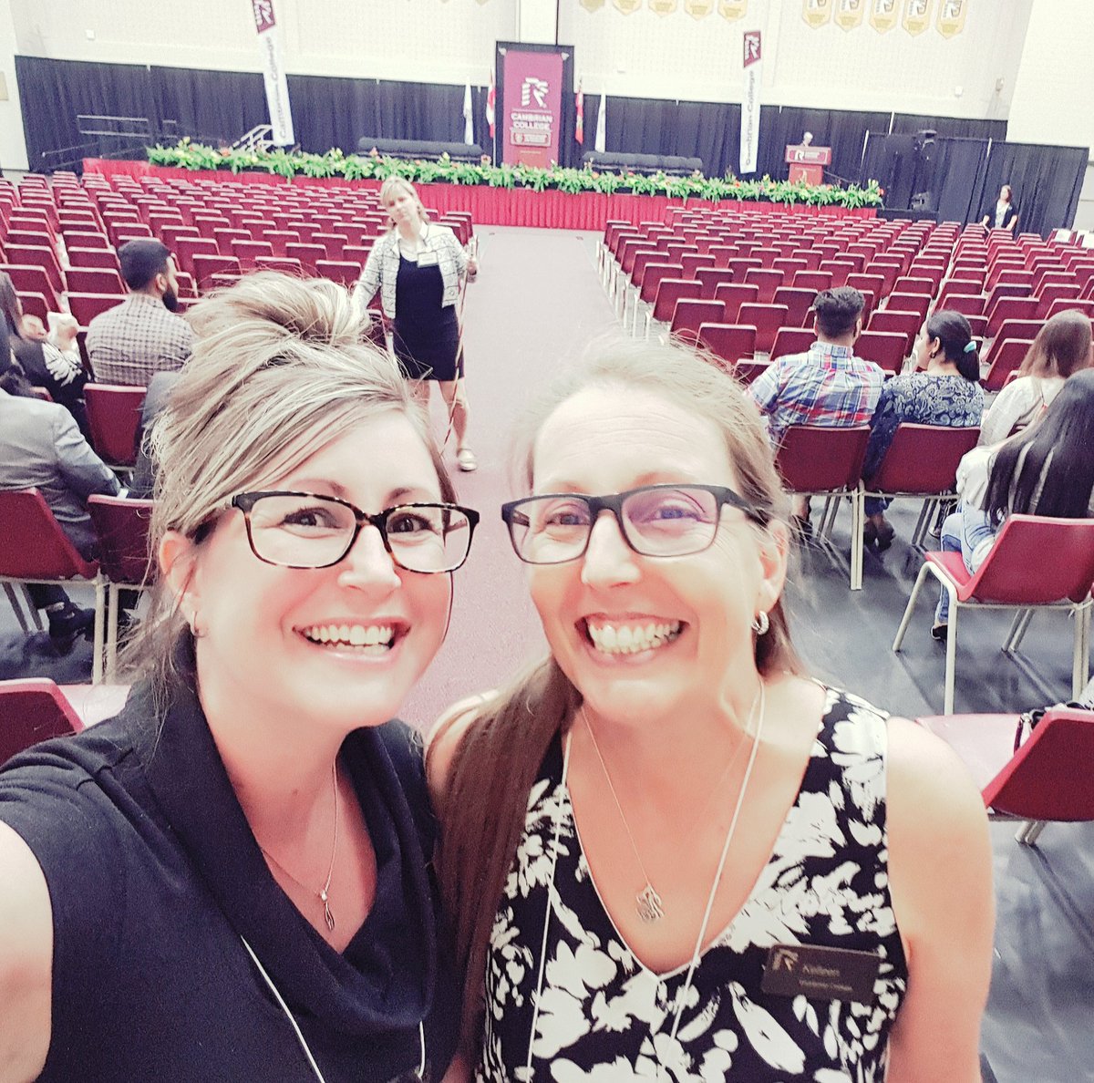 CambrianSarah's tweet photo. 3 days, 6 ceremonies & over 1000 graduates! Our proud smiles say it all! #cambriangrad #Classof2018 @cambriancollege https://t.co/vlgGL3VHxc